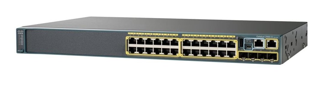Cisco Catalyst WS-C2960X-24PS-L 24-Port Gigabit PoE Switch With Rack Ears