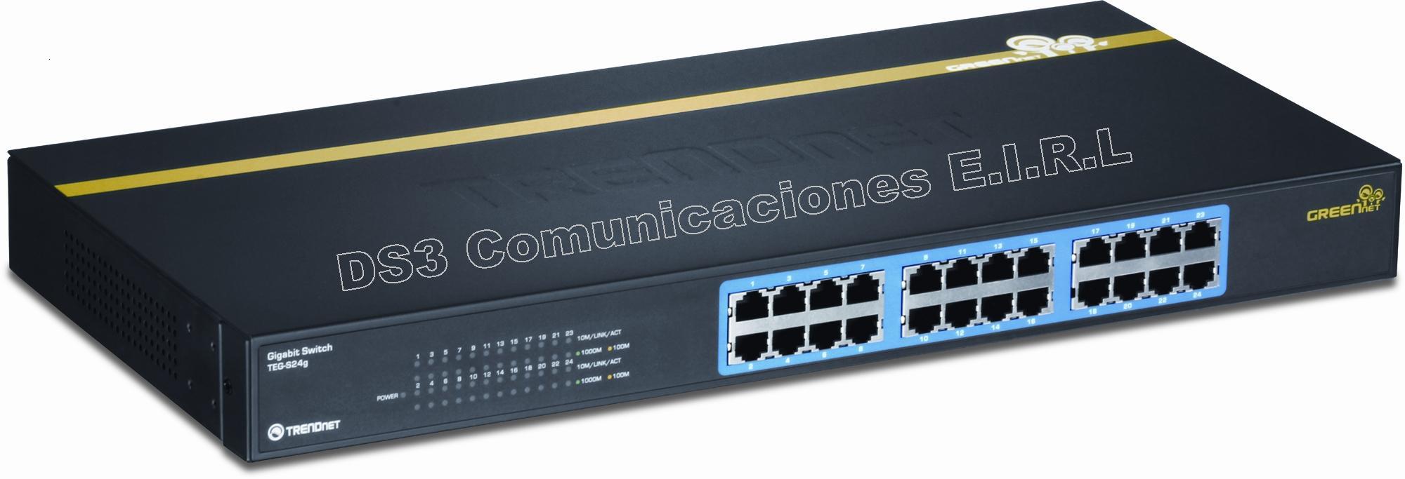 thumbnail image 2 of TRENDnet 24-Port Gigabit Unmanaged Switch - Rack Mount, Fanless, GREENnet (TEG-S24G) 2 of 14